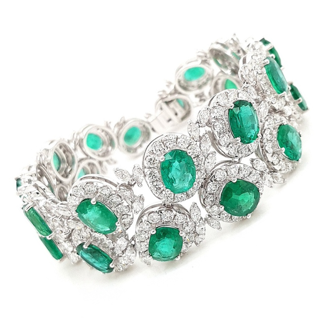 Athena's Splendour Emerald Bracelet - Shralite London