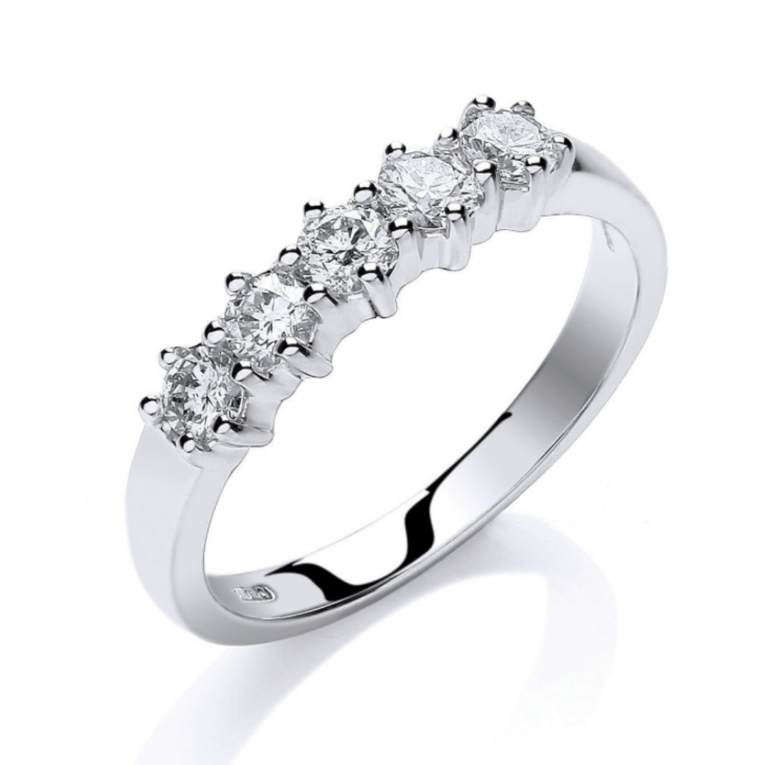 Kashmir Splendour Eternity Wedding Ring - Shralite London