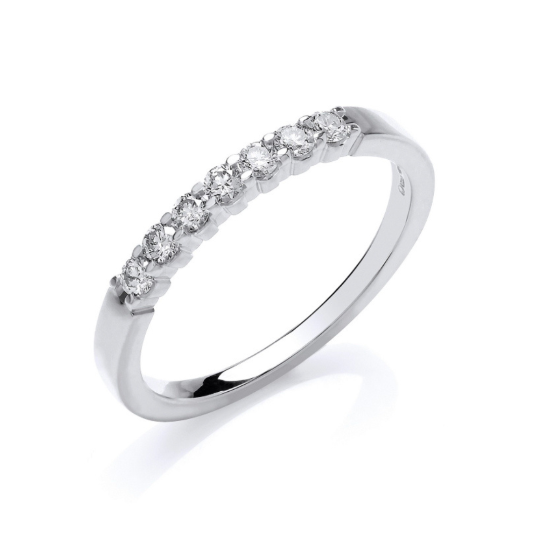 Bella Half Eternity Wedding Ring - Shralite London