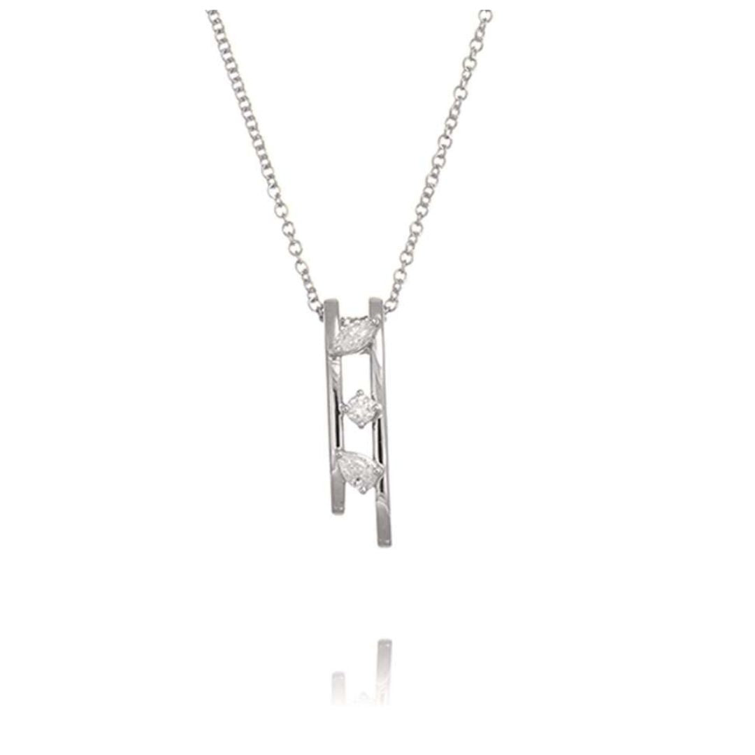 Facet Fusion Diamond Necklace - Shralite London