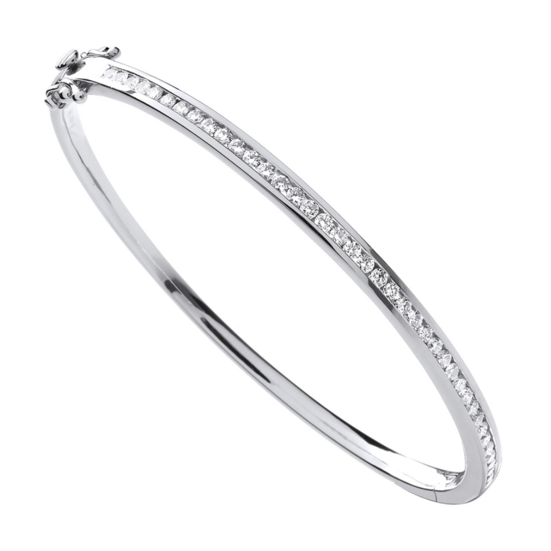 Willow-brook Diamond Bangle - Shralite London