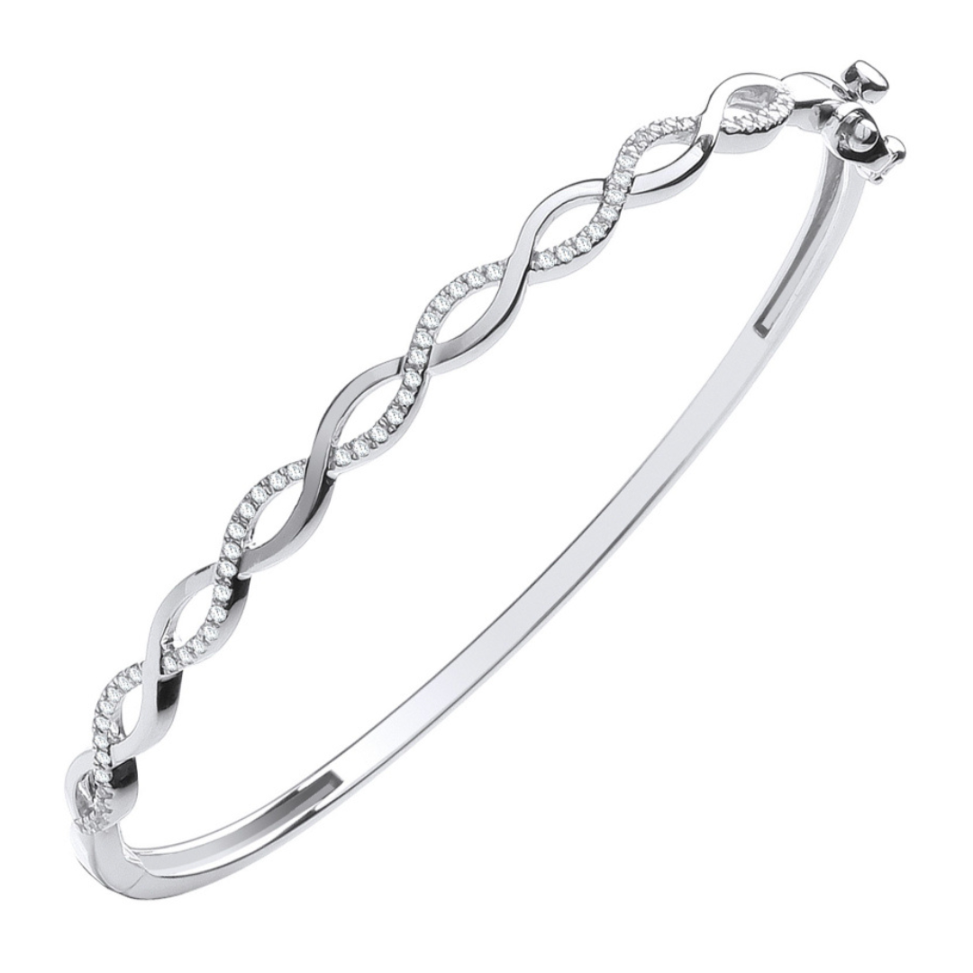 Seymour Entwined Bangle - Shralite London