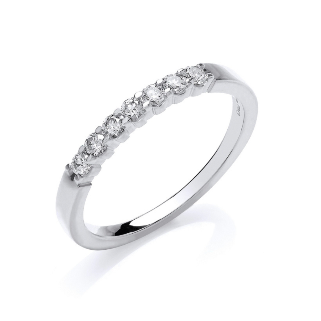 Bella Half Eternity Wedding Ring - Shralite London