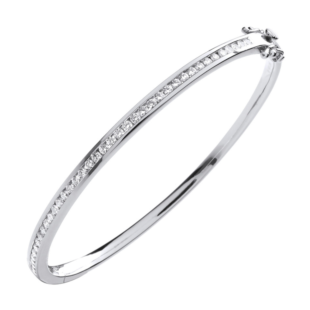 Willow-brook Diamond Bangle - Shralite London