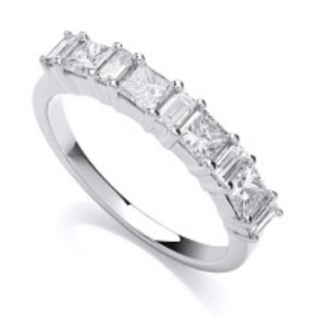 Tahitian Eternity Wedding Rings - Shralite London