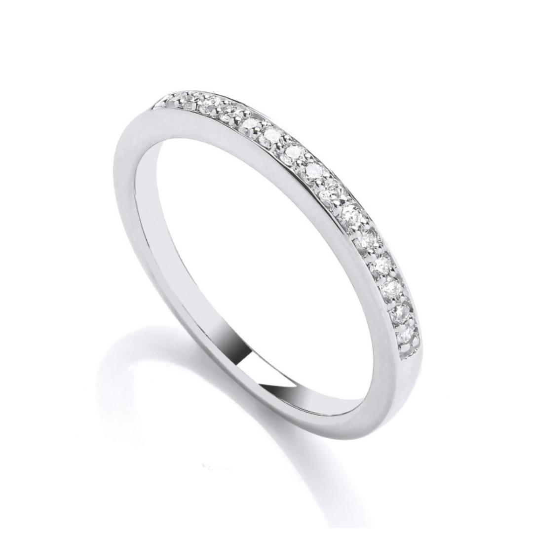 Capri Diamond Half Eternity Wedding Rings - Shralite London