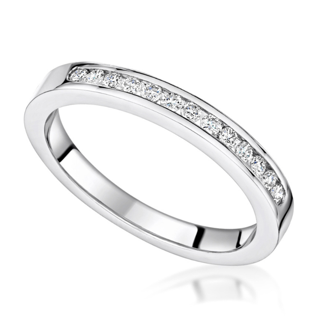 Aspen Half Eternity Wedding Ring - Shralite London