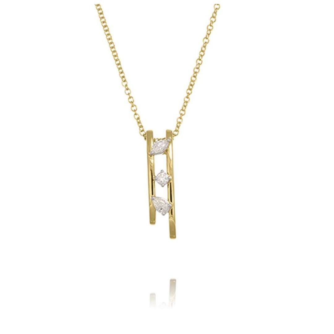 Facet Fusion Diamond Necklace - Shralite London