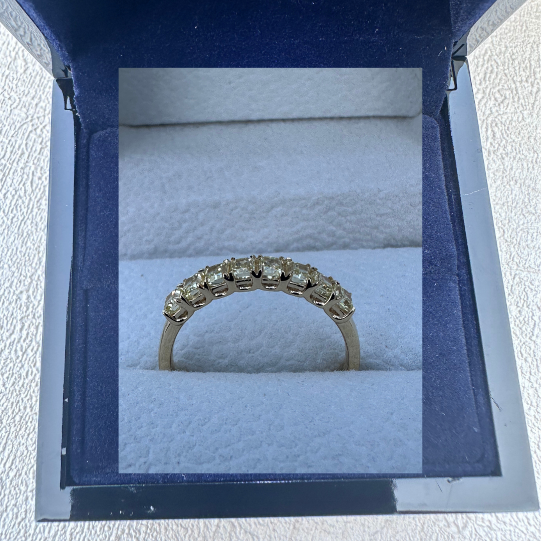 Bespoke Radiant Cut Yellow Diamond Ring