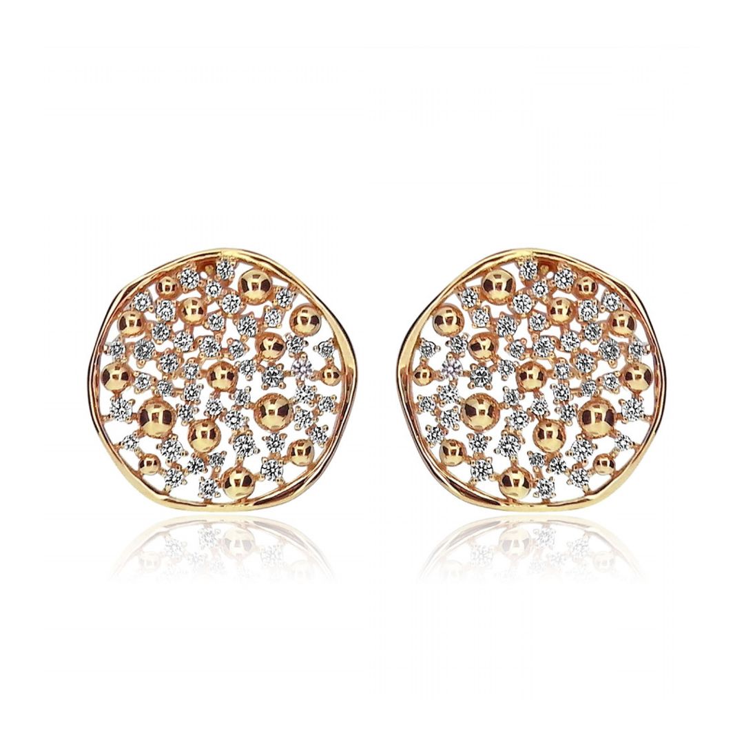 Aileen Disc Earrings - Shralite London