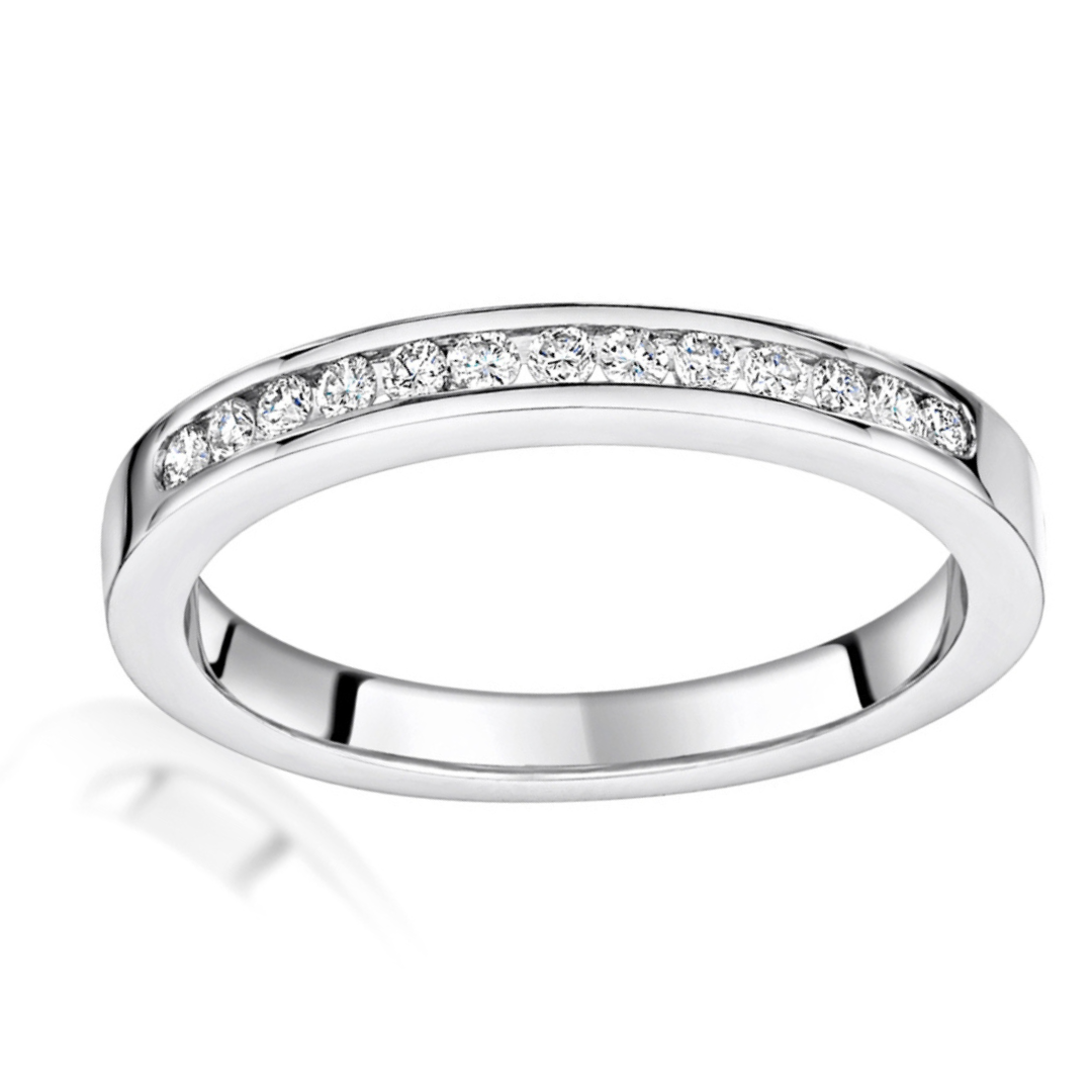 Aspen Half Eternity Wedding Ring - Shralite London