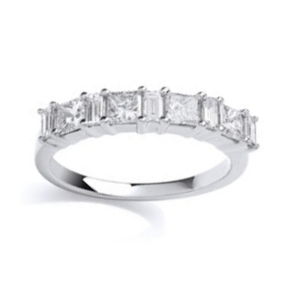 Tahitian Eternity Wedding Rings - Shralite London