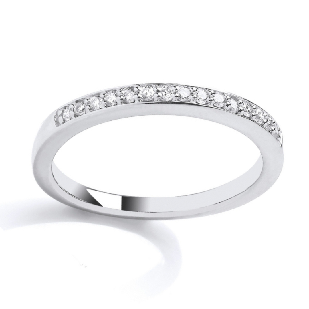 Capri Diamond Half Eternity Wedding Rings - Shralite London
