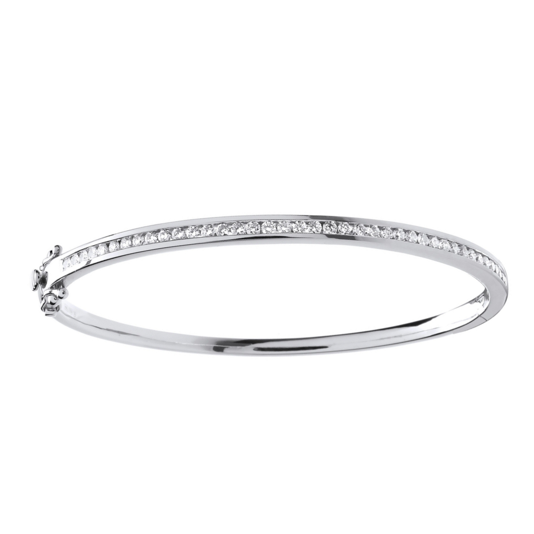 Willow-brook Diamond Bangle - Shralite London