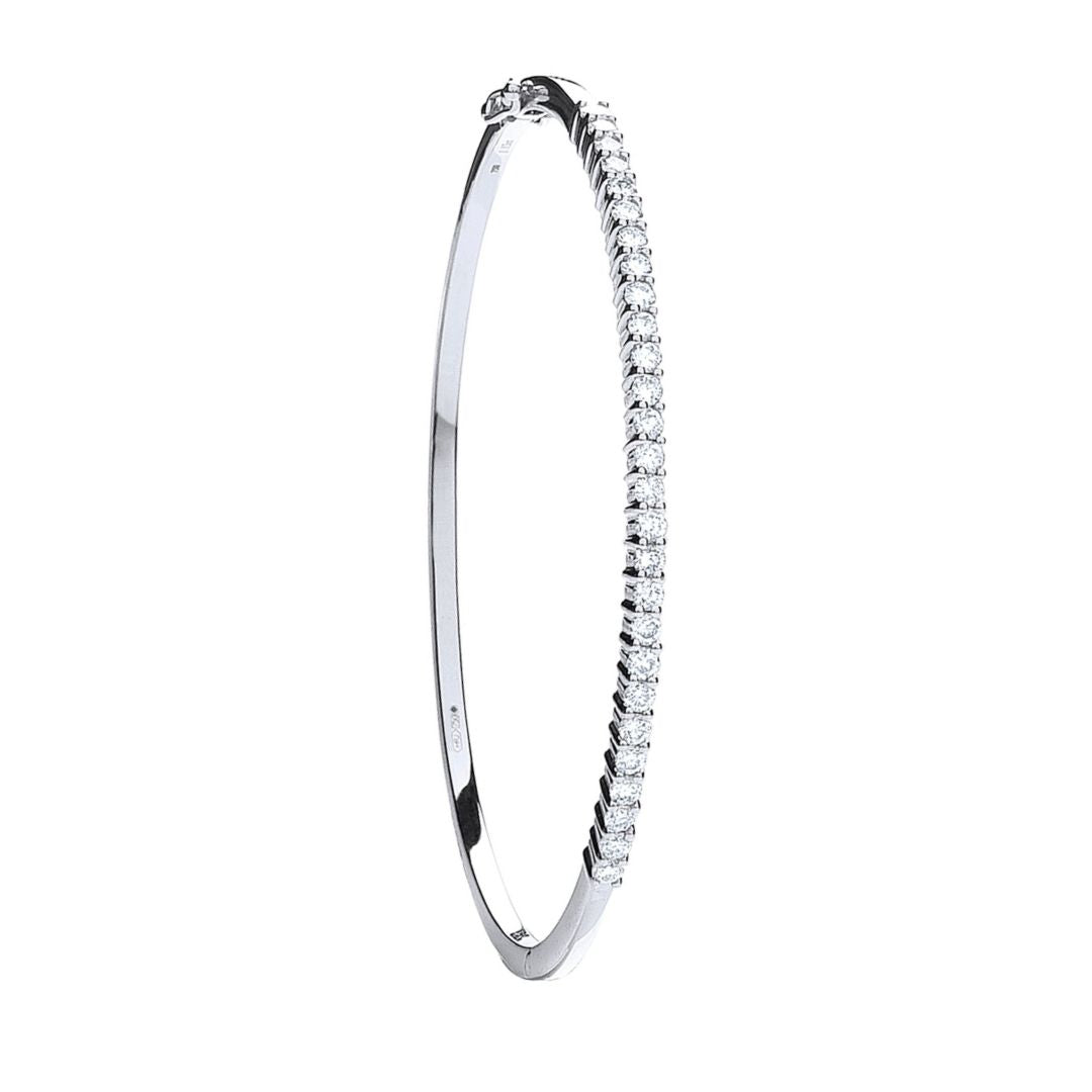 Arctic Glow Diamond Bangles - Shralite London