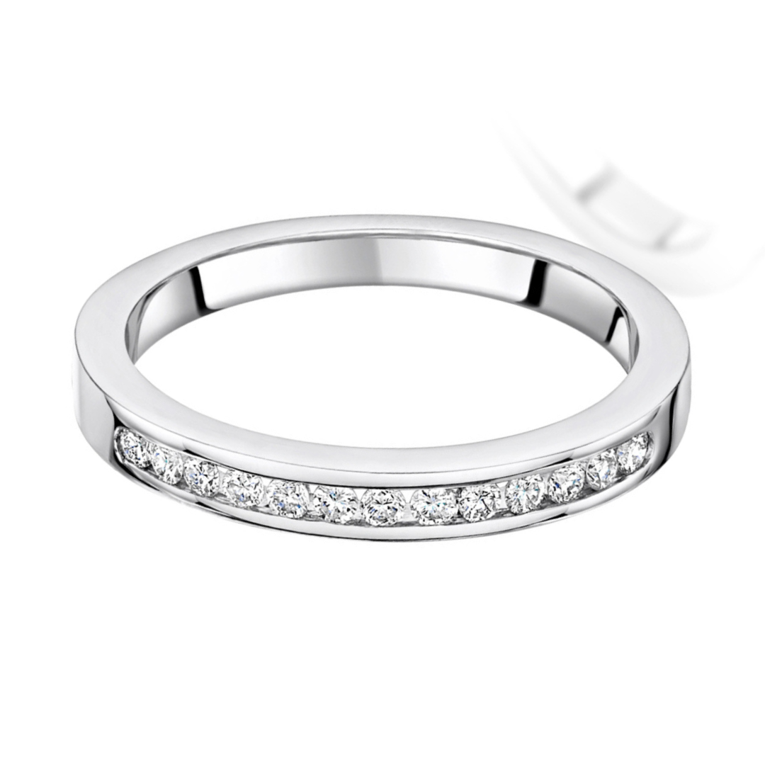 Aspen Half Eternity Wedding Ring - Shralite London