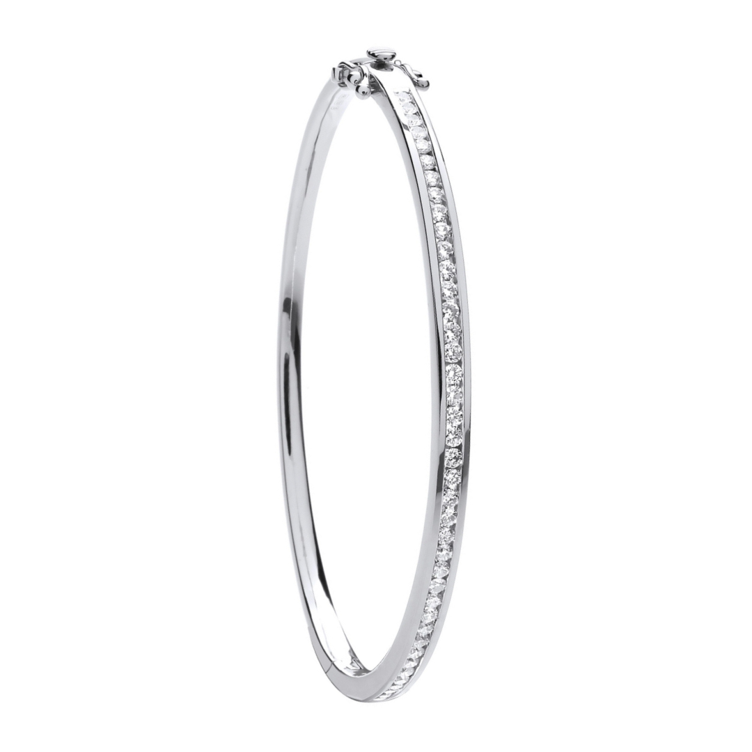 Willow-brook Diamond Bangle - Shralite London