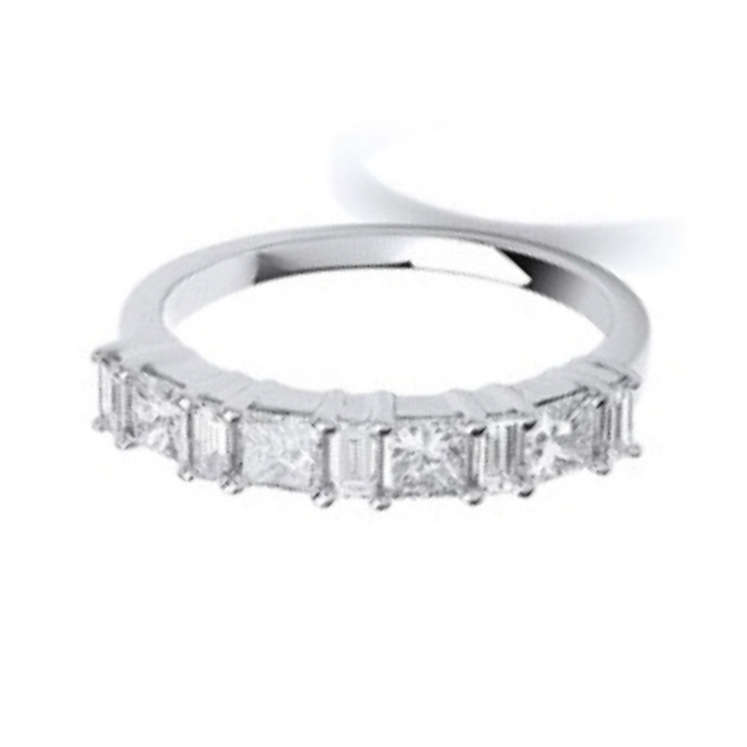 Tahitian Eternity Wedding Rings - Shralite London