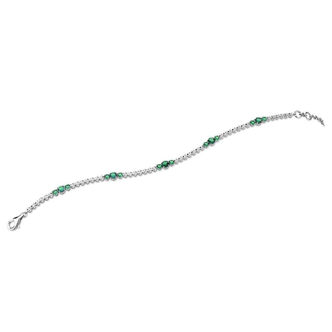 Emerald Trilogy Tennis Bracelet - Shralite London