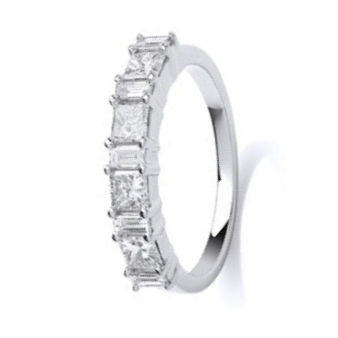 Tahitian Eternity Wedding Rings - Shralite London