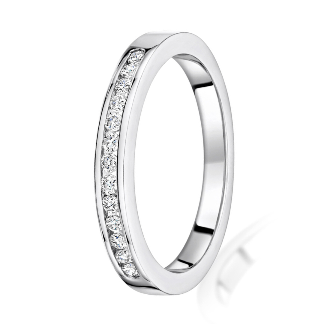 Aspen Half Eternity Wedding Ring - Shralite London
