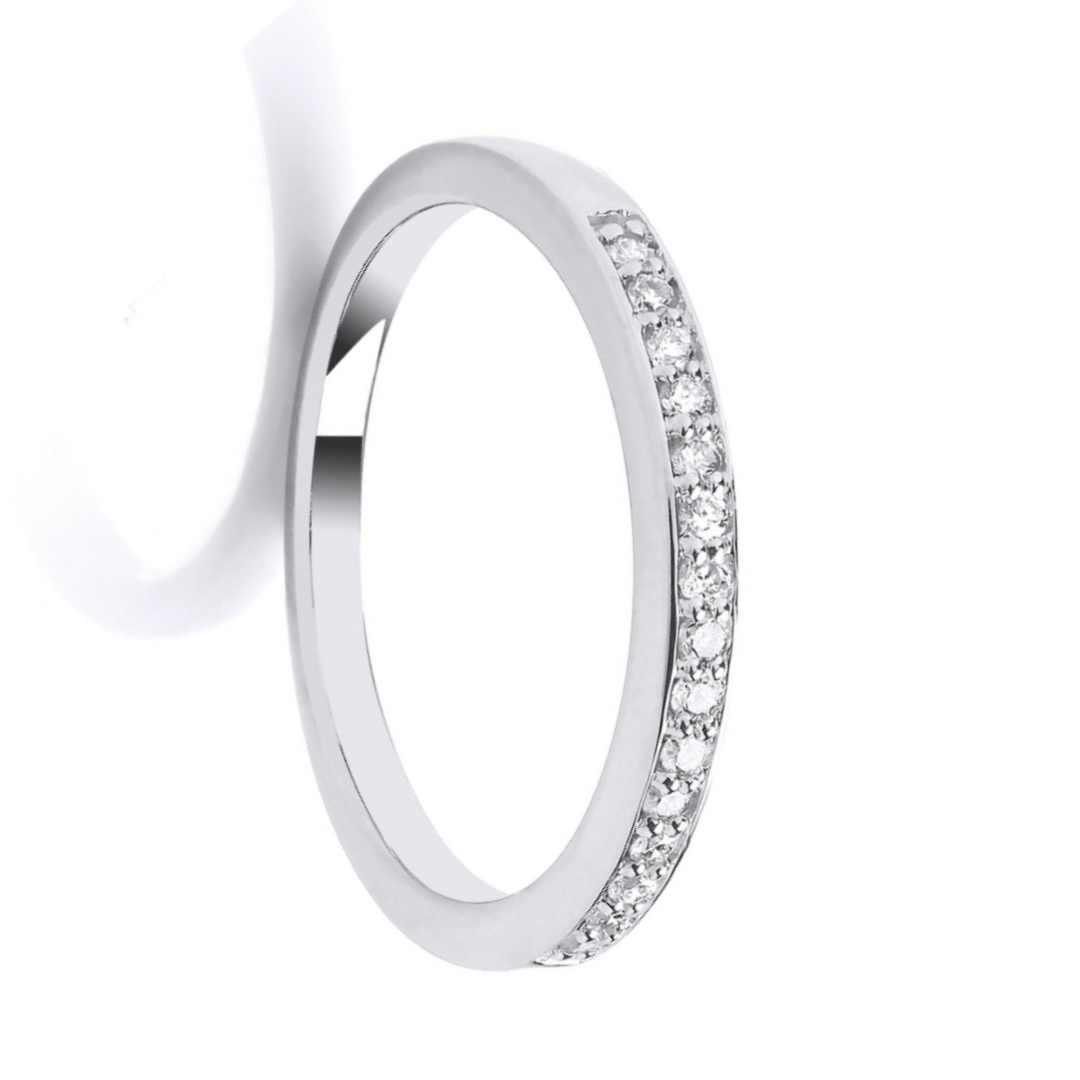 Capri Diamond Half Eternity Wedding Rings - Shralite London