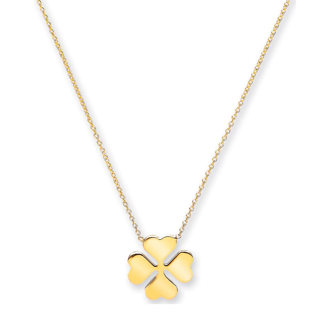 Clover Leaf Gold Pendant - Shralite London