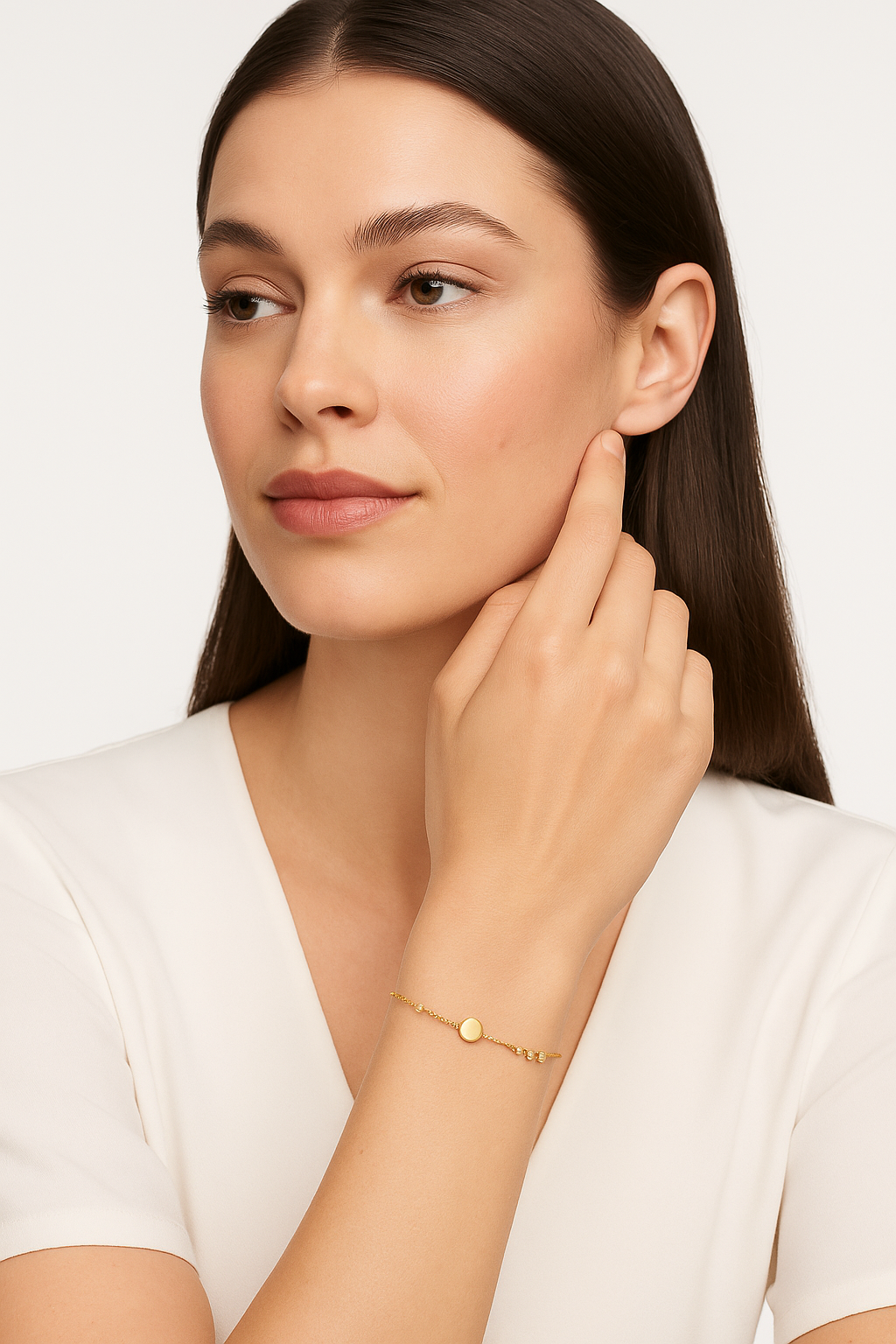 Diamond Station Charm Bracelet