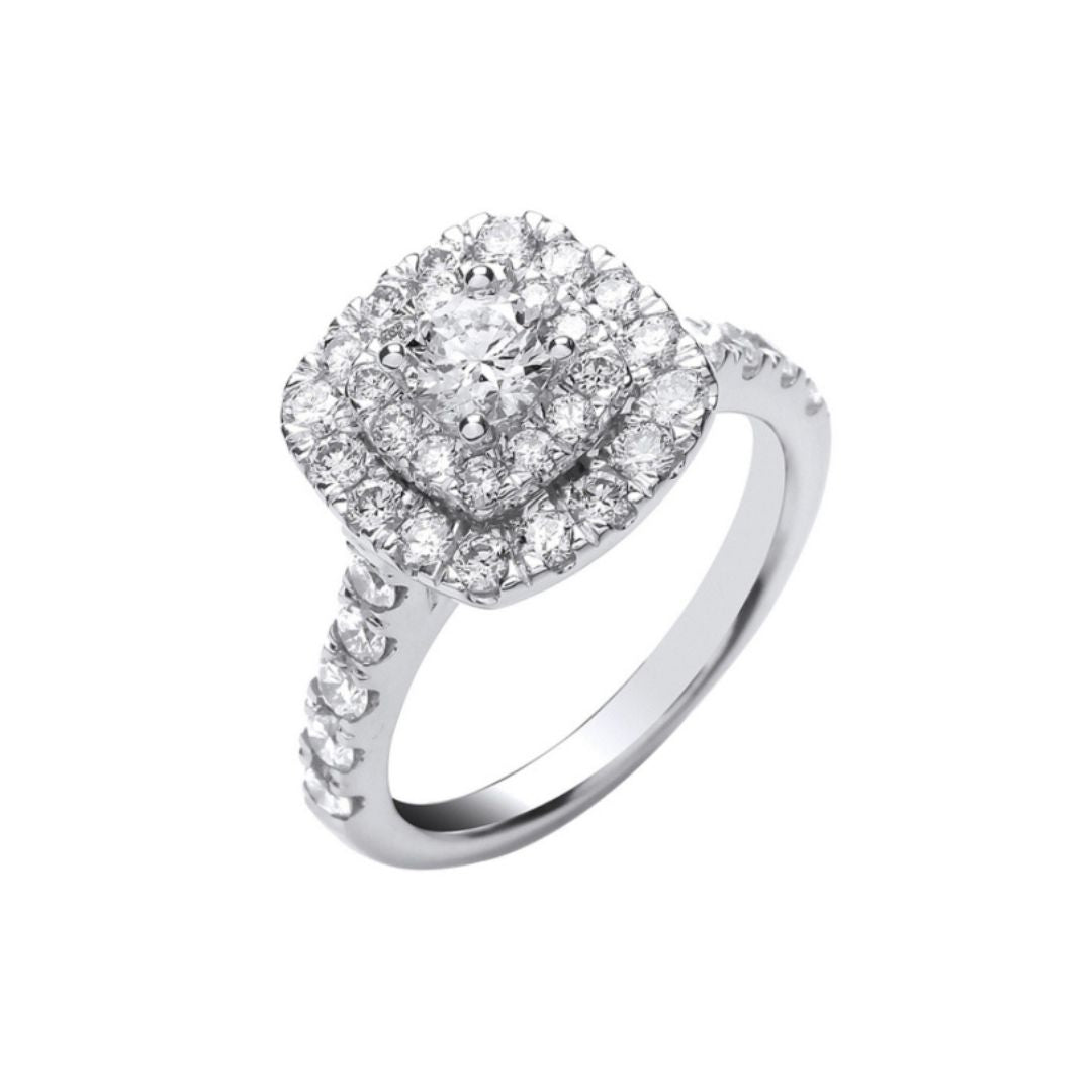Ella Double Halo Ring - Shralite London