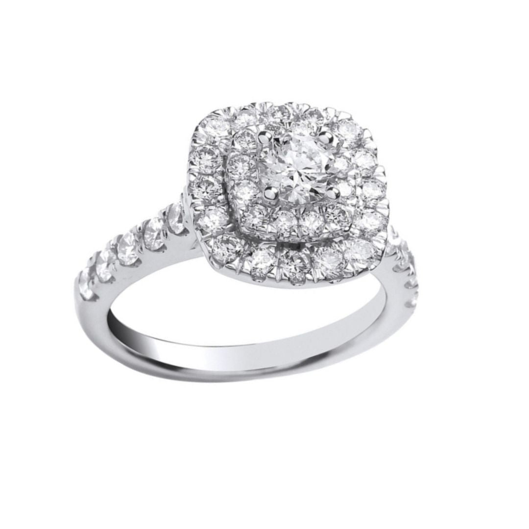 Ella Double Halo Ring - Shralite London