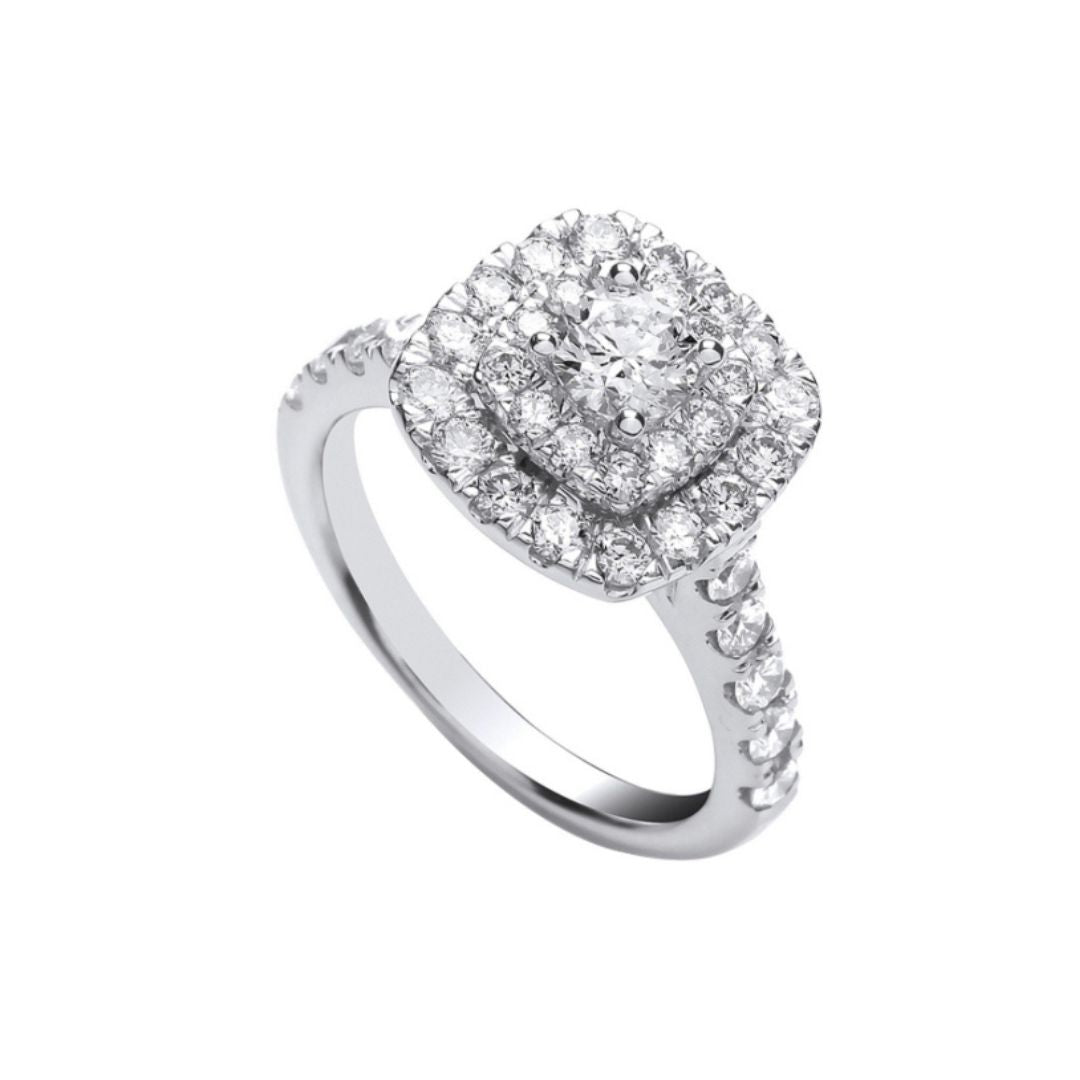 Ella Double Halo Ring - Shralite London