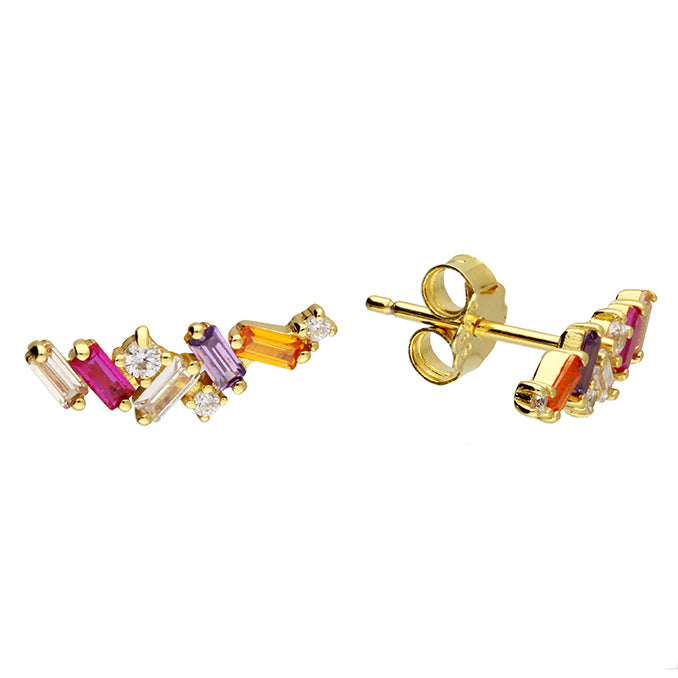 Rainbow Climber Studs - Shralite London