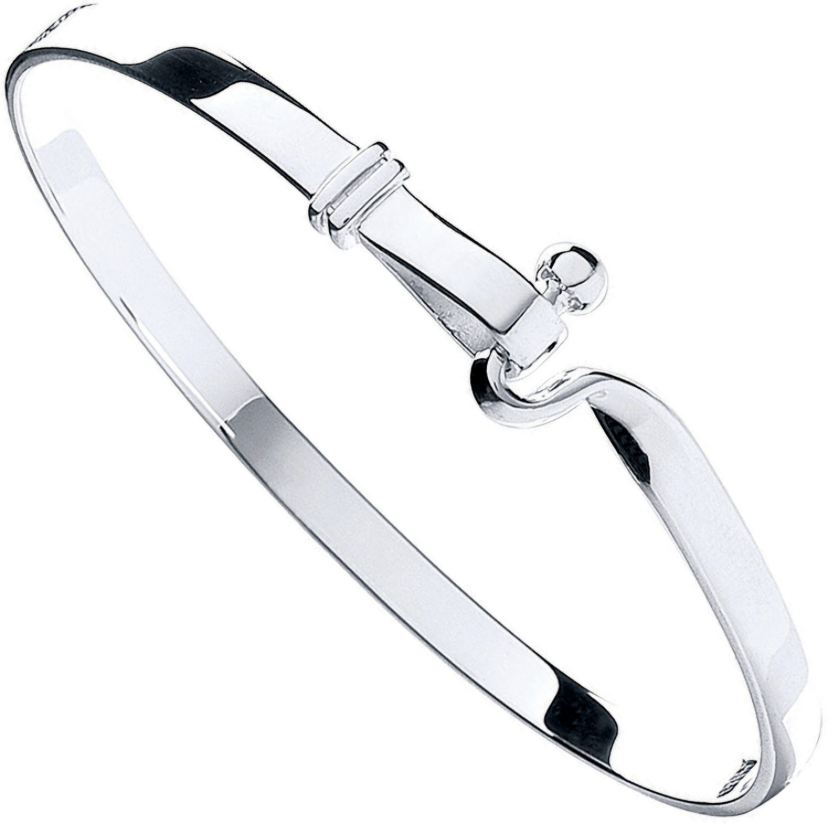 Graceful Infinity Hook Bangle - Shralite London