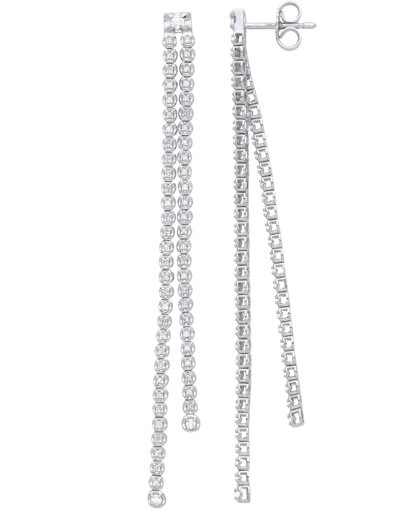 Dazzling Cascade Drop Earrings - Shralite London