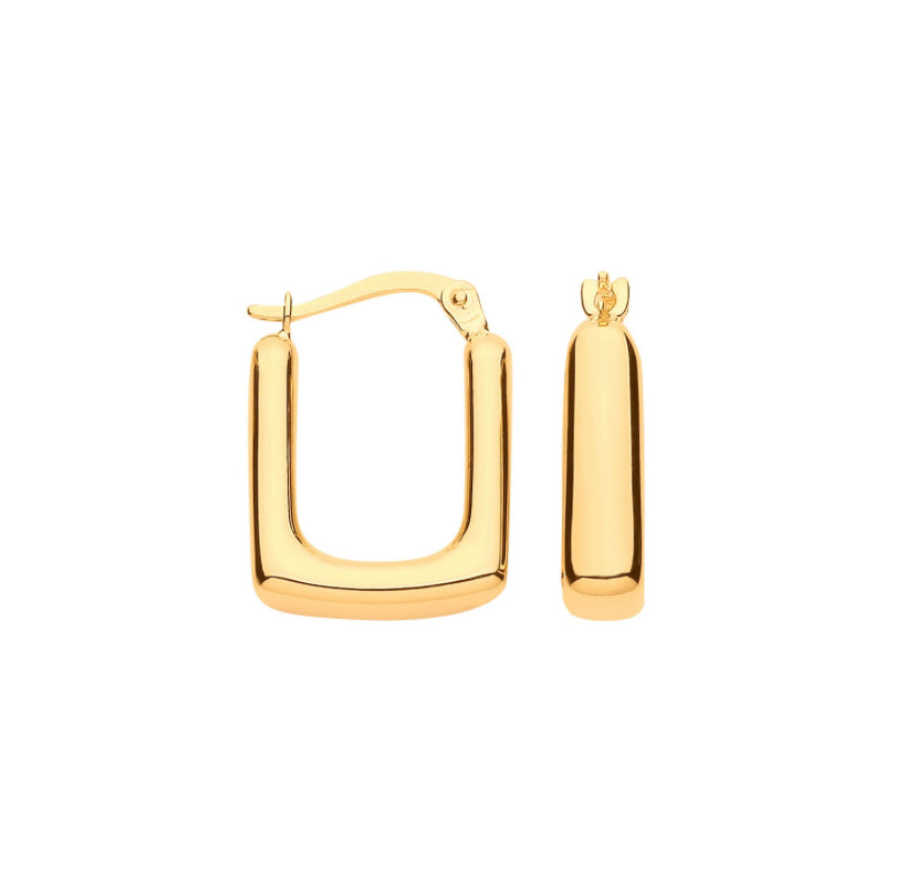 Chic Square Hoop Earrings - Shralite London