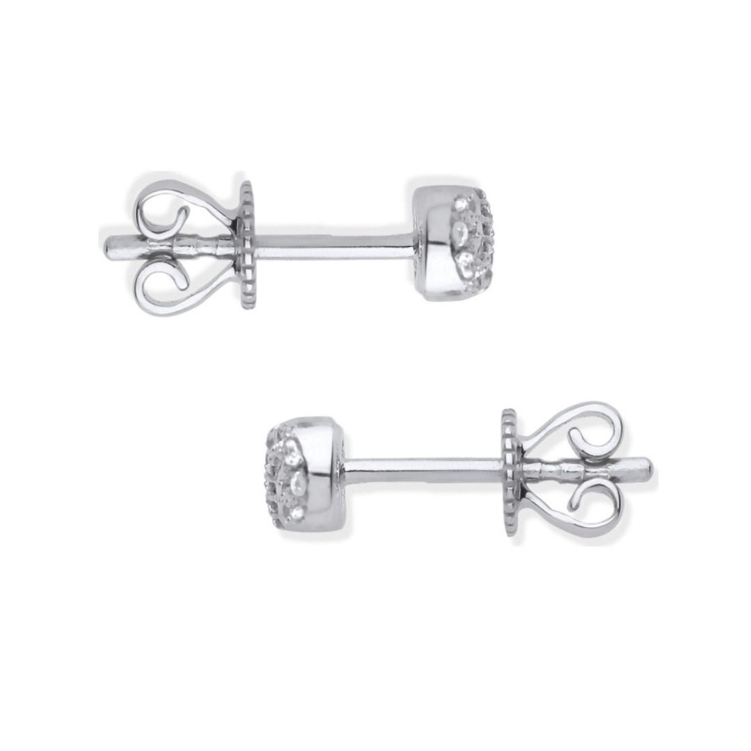 Infinity Diamond Studs - Shralite London