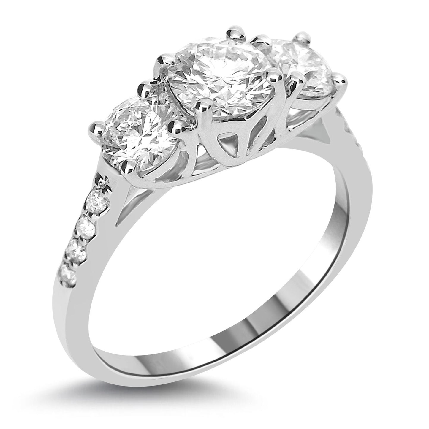 Highgate Trio Engagement Ring - Shralite London