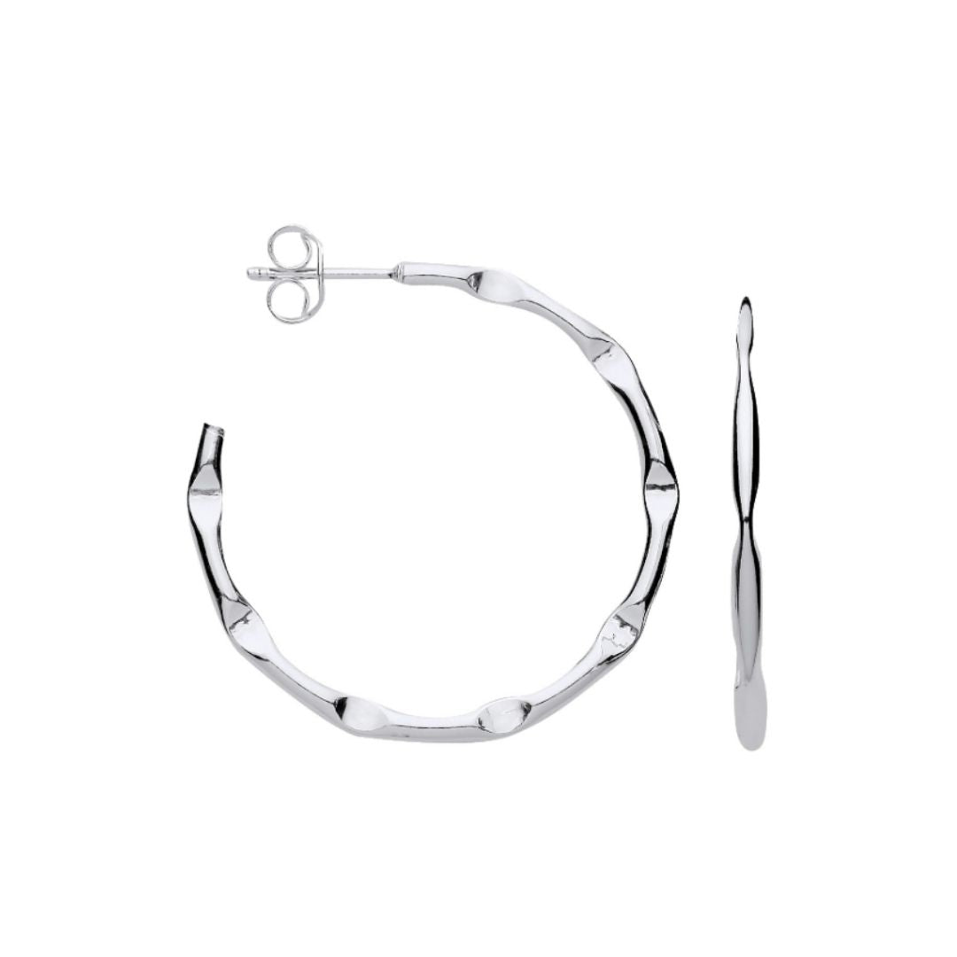 Mekong Bamboo Hoop Earrings - Shralite London