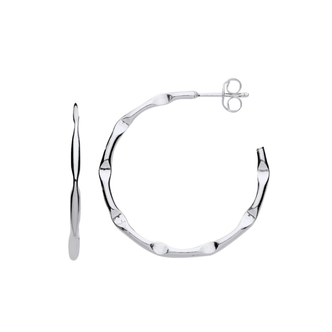 Mekong Bamboo Hoop Earrings - Shralite London