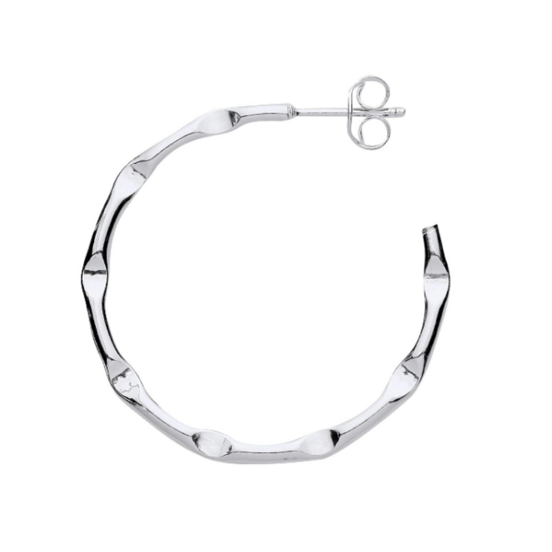 Mekong Bamboo Hoop Earrings - Shralite London