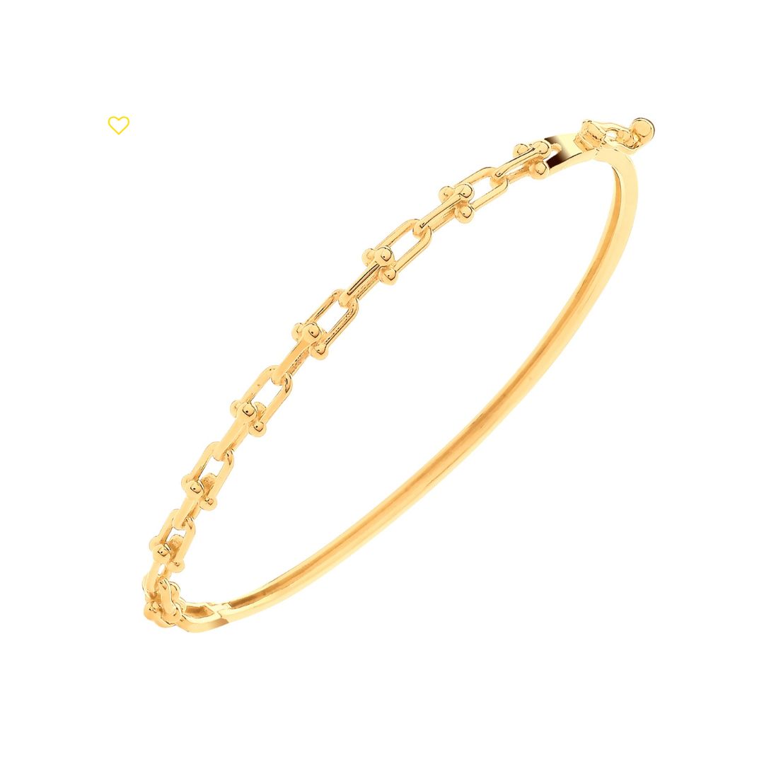 Oasis Bike Lock Link Ladies Bangle - Shralite London