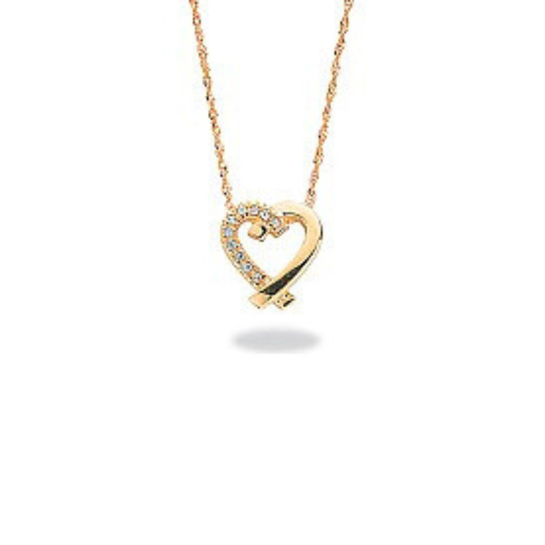 Parisian Heart Diamond Pendant - Shralite London