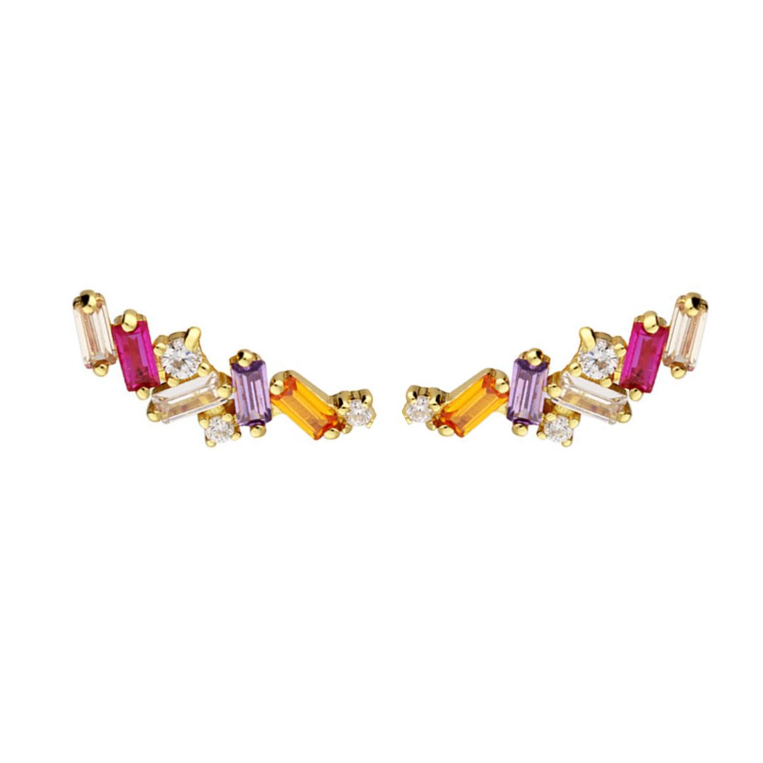 Rainbow Climber Studs - Shralite London
