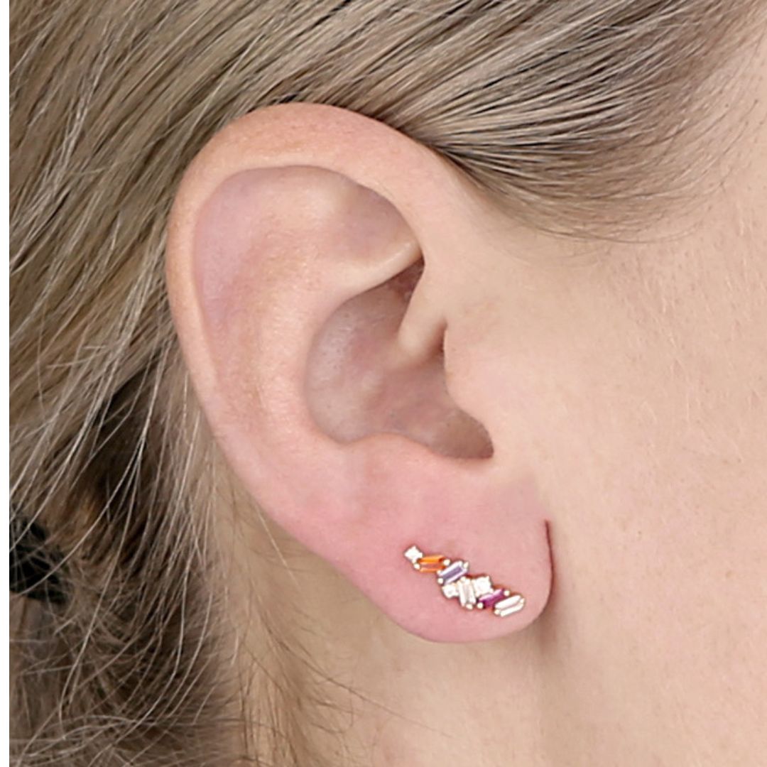 Rainbow Climber Studs - Shralite London