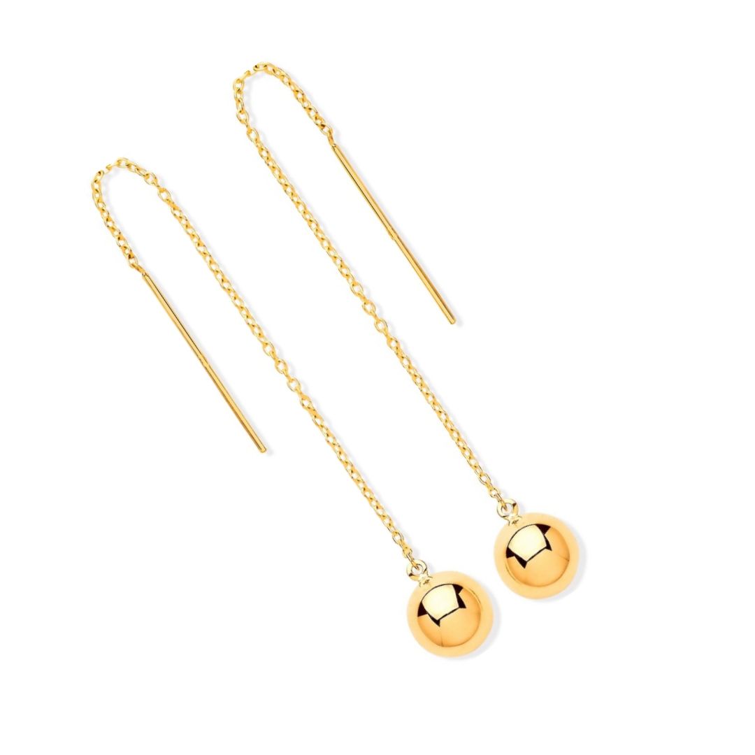 Sphere Pull Through Earrings - Shralite London