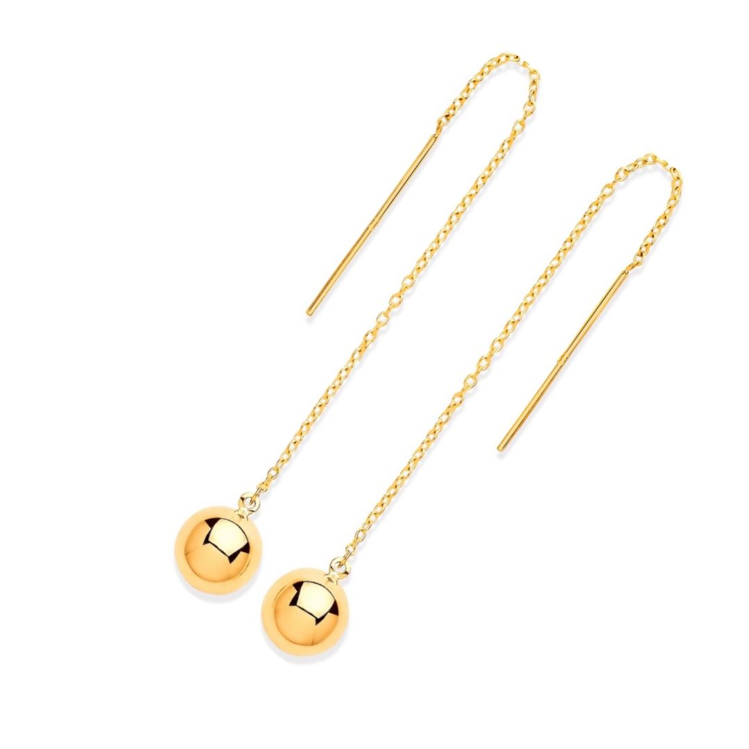 Sphere Pull Through Earrings - Shralite London