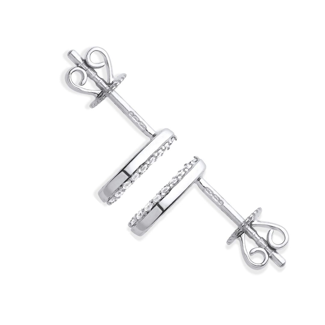 Teardrop Diamond Studs - Shralite London