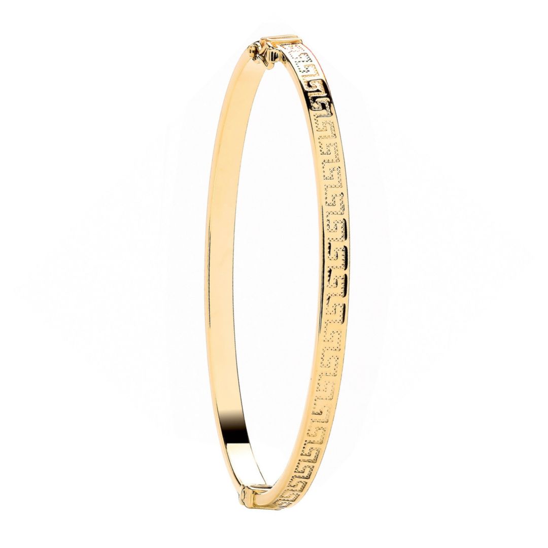Golden Greek Goddess Bangle - Shralite London