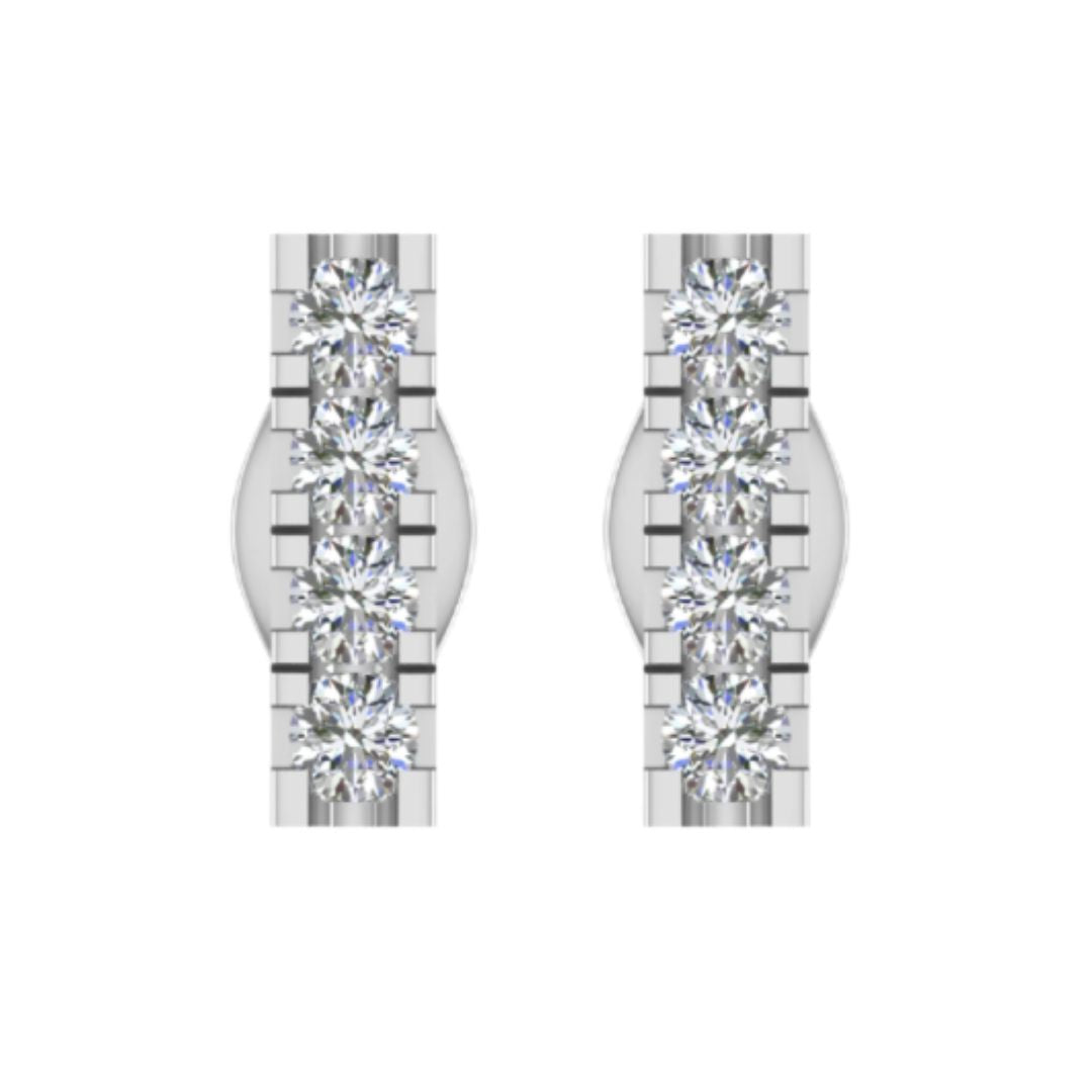 Yangtze Diamond Earrings - Shralite London
