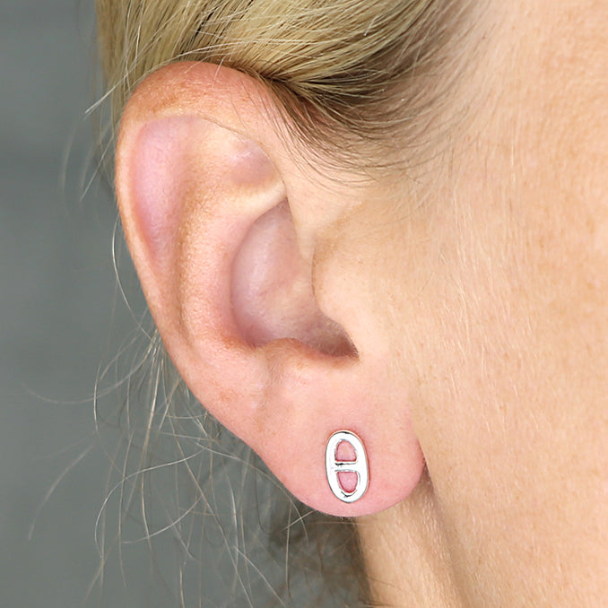 Nautical Glam Mariner Link Stud Earring - Shralite London